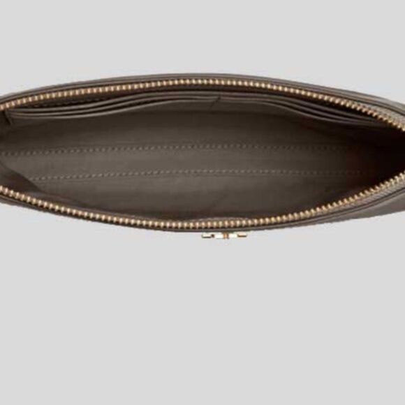 Tory Burch Silver Textured Women's Crossbody Bag Wallet - Picture 2 of 9